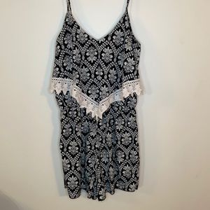 Black and White Romper